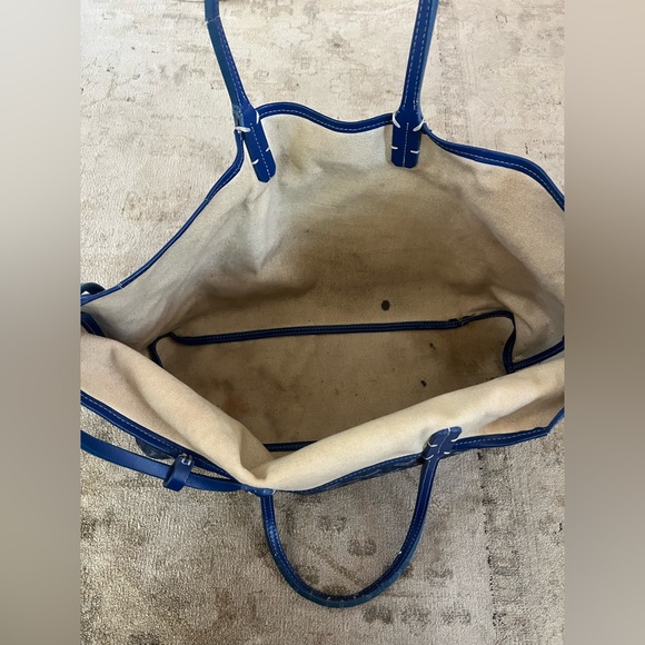 Blue Goyard tote bag with matching wallet - Picture 6 of 6